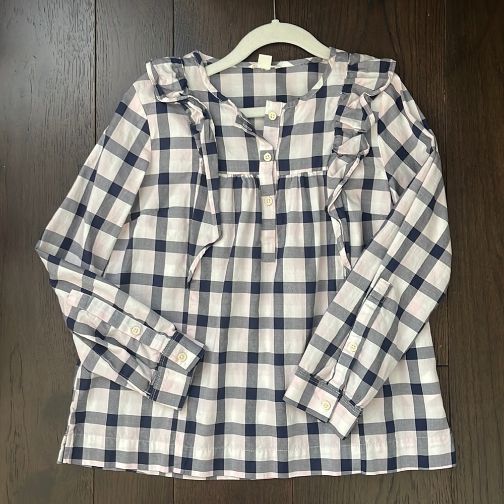 Crewcuts Plaid Top